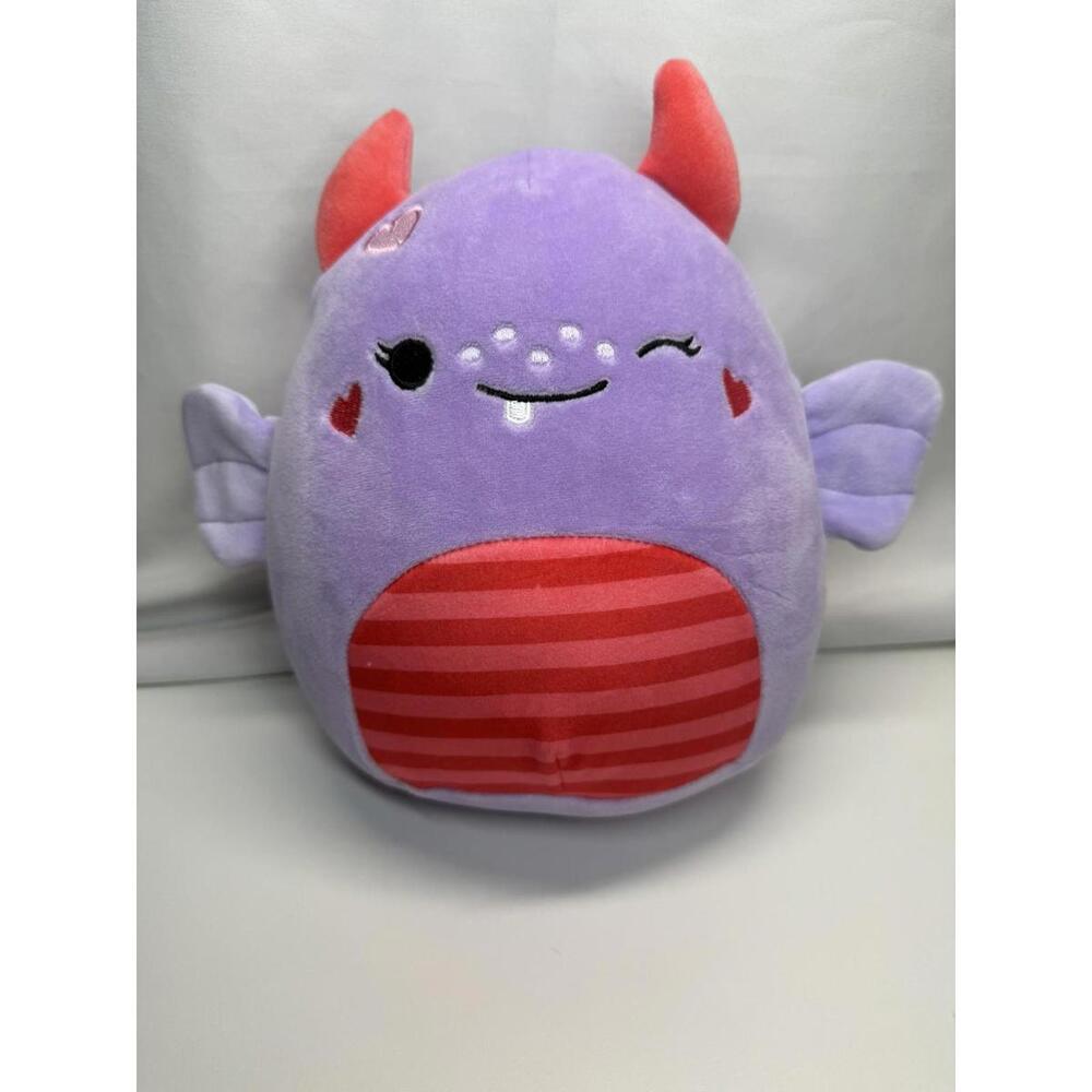 Squishmallows Atwater‎ The Monster Valentine 8" | Mauve | Pink